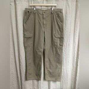 Carhartt Pants Mens 40x30 Beige Flame Resistant FR Workwear Cat 2 Canvas Welding
